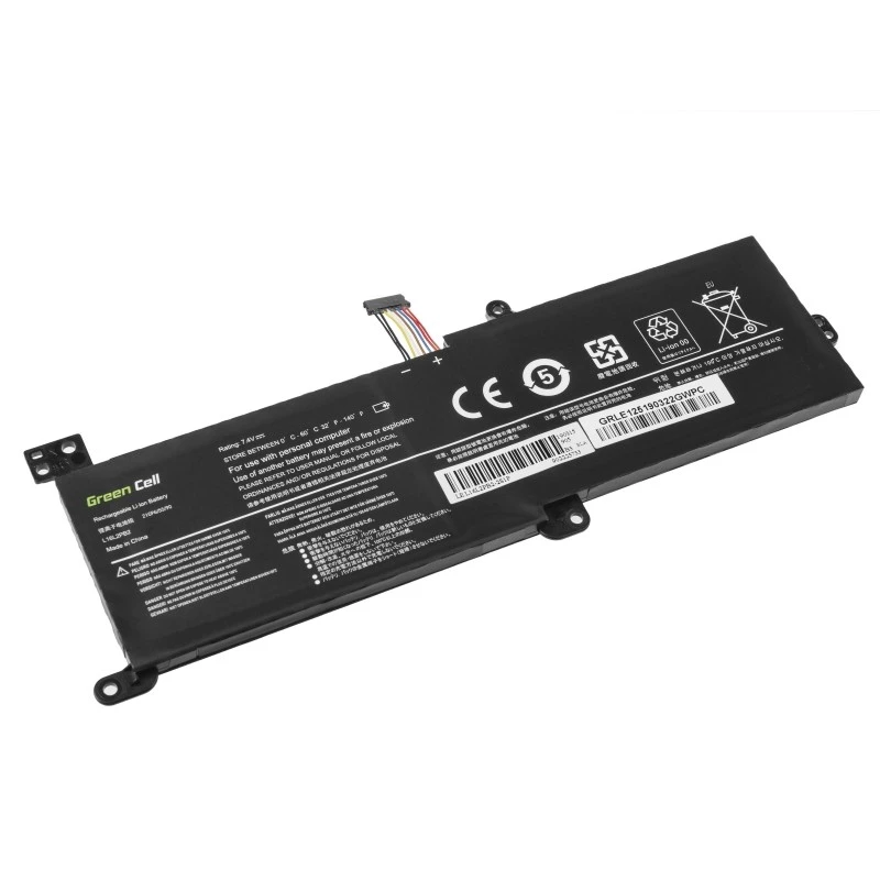 Baterija Green Cell LE125, skirta Lenovo IdeaPad (7,4 V, 3500 mAh, LiPo, juoda)