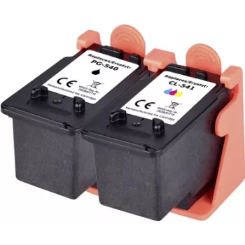 Renkforce rašalo rinkinys, suderinamas su Canon PG-540 + CL-541 (5225B006), juoda, žydra, purpurinė, geltona, RF-I-C-PG540CL540BCMY2PK RF-5628790