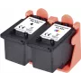 Renkforce rašalo rinkinys, suderinamas su Canon PG-540 + CL-541 (5225B006), juoda, žydra, purpurinė, geltona, RF-I-C-PG540CL540BCMY2PK RF-5628790