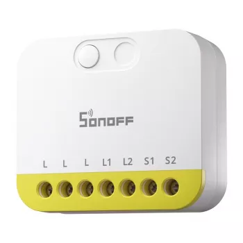 Dviejų kanalų mini jungiklis be N laido Sonoff MINI-ZB2GS-L ZigBee