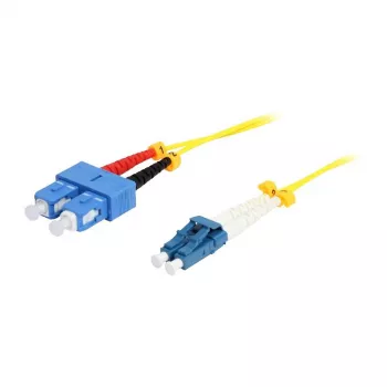 Synergy 21 S216780 Skaidulinis optinis kabelis 0,5 m 2x LC 2x SC Geltonas