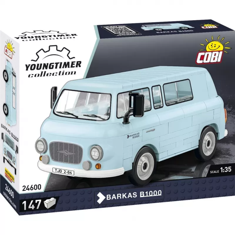 Konstrukcinis žaislas Cobi Barkas B1000 24600 mastelis 1:35 modelio rinkinys, detalūs blokeliai