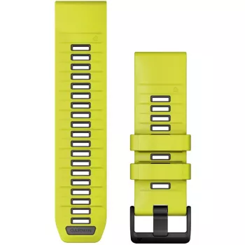 Garmin QuickFit 010-13393-08 Graphite Yellow – Silikoninis 26 mm dirželis