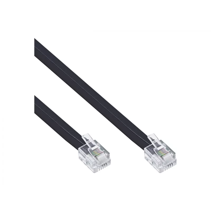 InLine modulinis laidas RJ12 kištukas / kištukas 6P6C 20 m