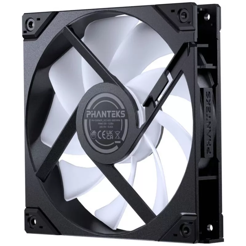 Phanteks M25 Gen2 PWM D-RGB 140mm korpuso ventiliatorius – juodas