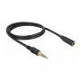 Garso ilginimo laidas DeLOCK 85629 1 m 3,5 mm juodas