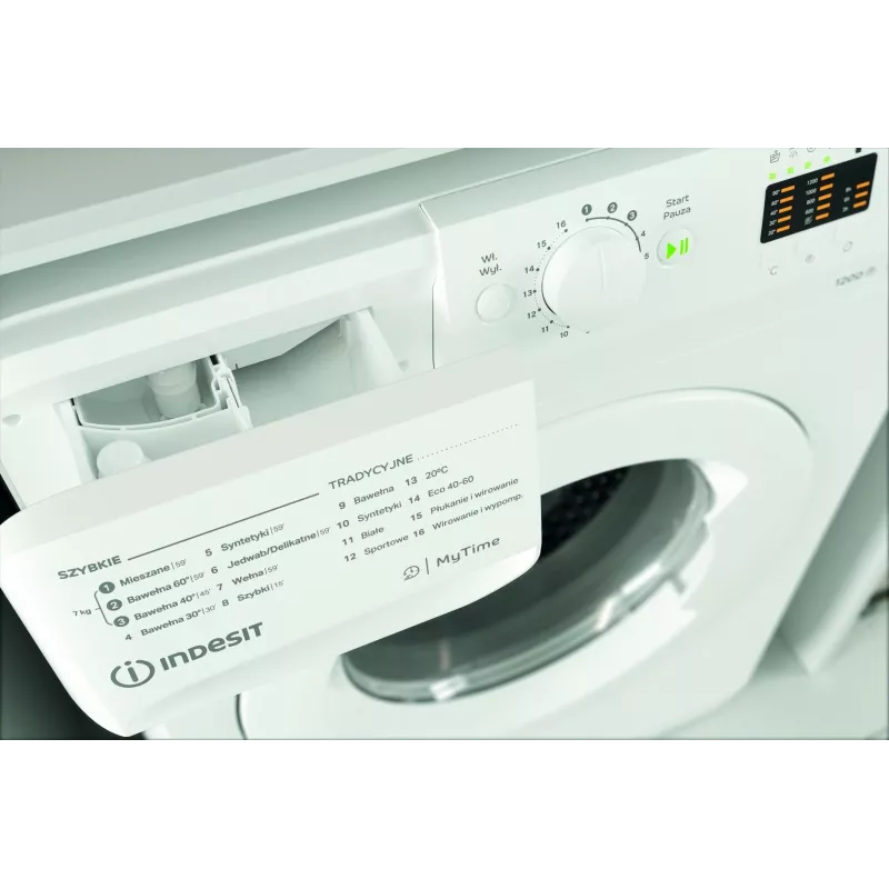 Skalbimo mašina INDESIT MTWA71252WPL 7 kg, priekinė, energijos klasė E