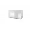 Cama Komoda 2D REJA baltas blizgus/baltas blizgus