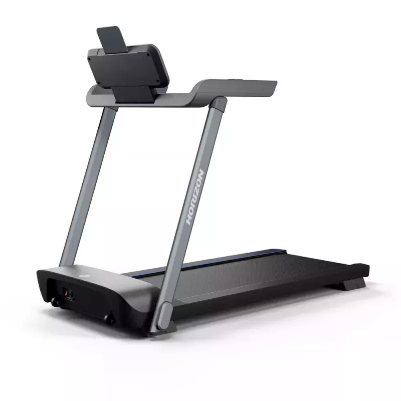 Sulankstomas elektrinis bėgimo takelis Horizon Fitness Evolve 3.0 — 16 km/h, 127×51 cm juosta, 12 programų, maks. vartotojas 113 kg, LED ekranas