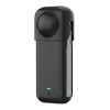 Silicone apsauginis dėklas Puluz, skirtas Insta360 X4, juodas, patvarus dizainas