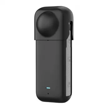 Silicone apsauginis dėklas Puluz, skirtas Insta360 X4, juodas, patvarus dizainas
