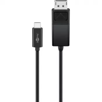 Goobay USB-C į DisplayPort laidas. M/M. Juodas
