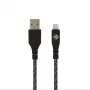 USB į Lightning duomenų laidas Tellur TLL155481 2.4A 1 m nailoninis juodas