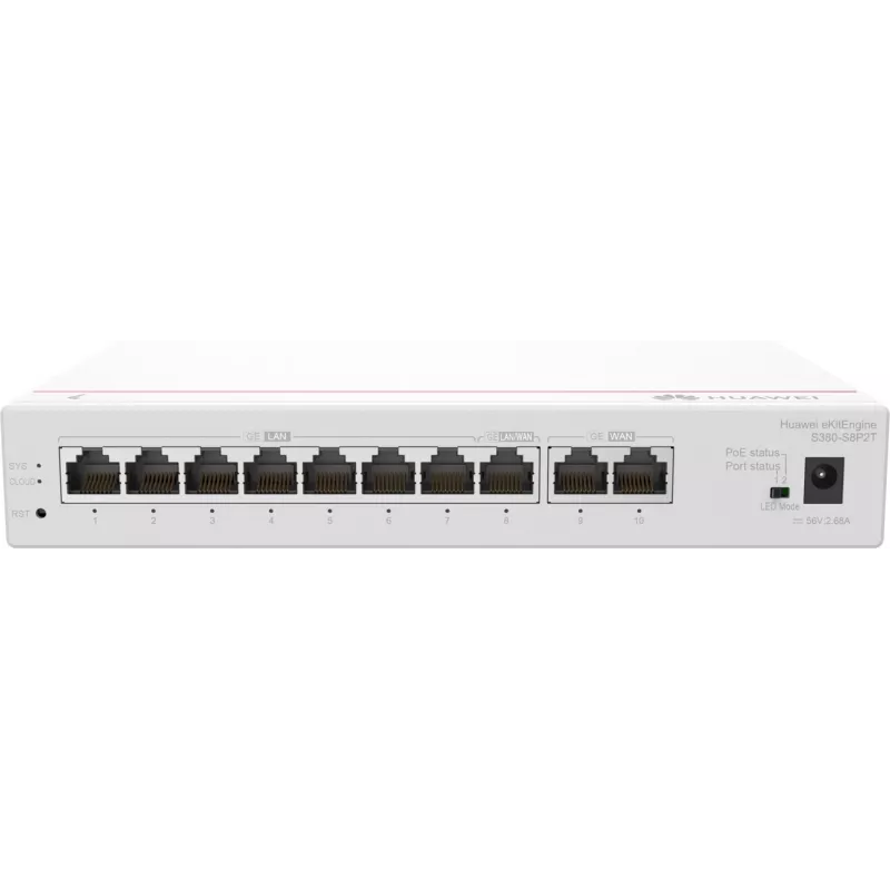 Valdomas komutatorius HUAWEI eKit S380-S8P2T Gigabit Ethernet 10/100/1000
