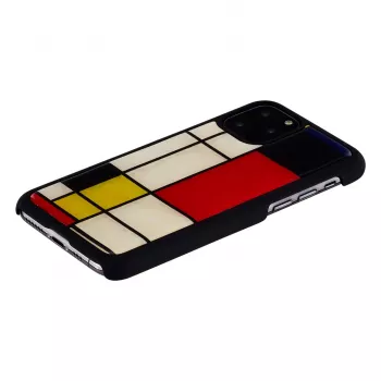 Dėklas išmaniesiems telefonams iKins, skirtas iPhone 11 Pro Mondrian juodas — apsauginis dėklas, kietas korpusas, tikslūs išpjovimai