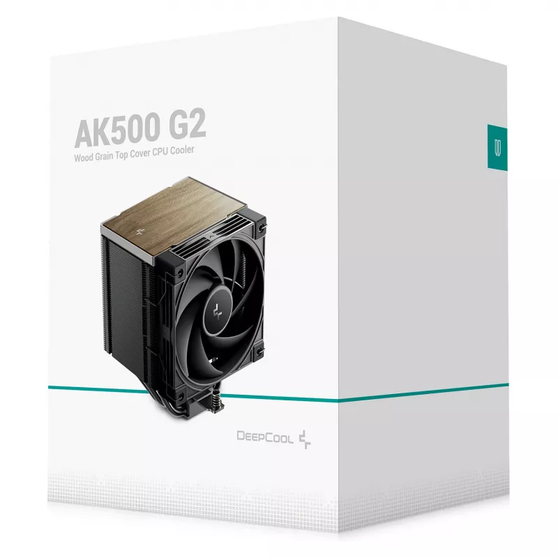 Oro aušintuvas DeepCool AK500 G2, 120 mm ventiliatorius, maks. oro slėgis 3,33 mmH2O, 117×129×159 mm, juodas