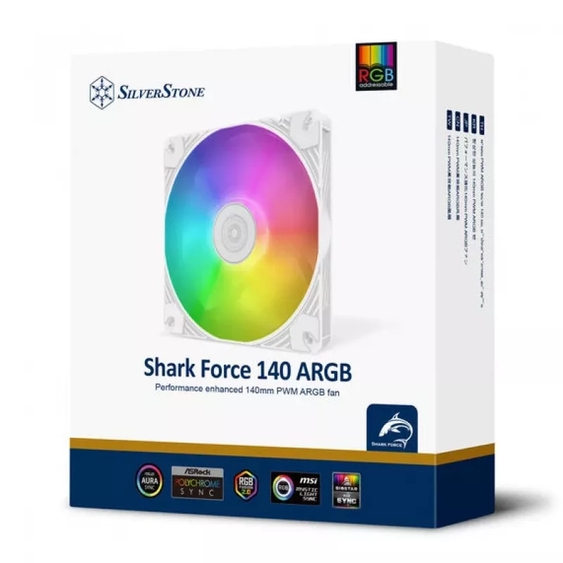 Aušintuvo ventiliatorius SILVERSTONE SST-SF140W-ARGB 140 mm su ARGB apšvietimu