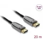 DELOCK aktyvus optinis kabelis DisplayPort 2.1 8K 60Hz 40Gbps, 20 m