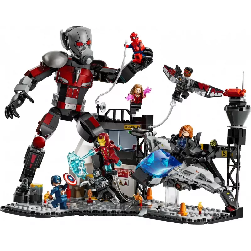 LEGO MARVEL 76314 Kapitonas Amerika: Pilietinio karo mūšis