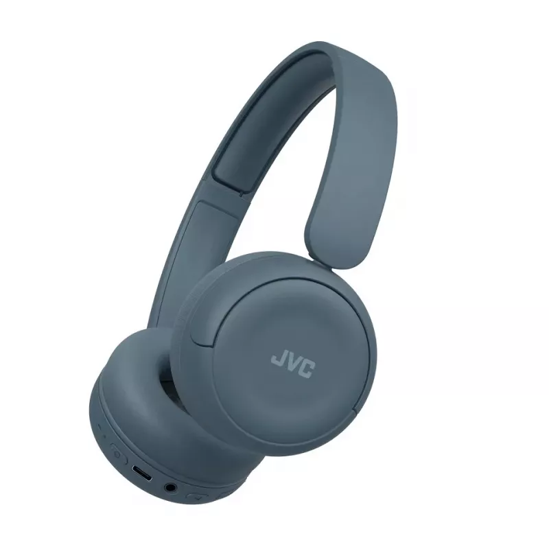 Ausinės JVC HA-S59W – belaidės ir laidinės Bluetooth, antausinės, lankeliu, 20–20000 Hz, 1,2 m kabelis, mėlyna