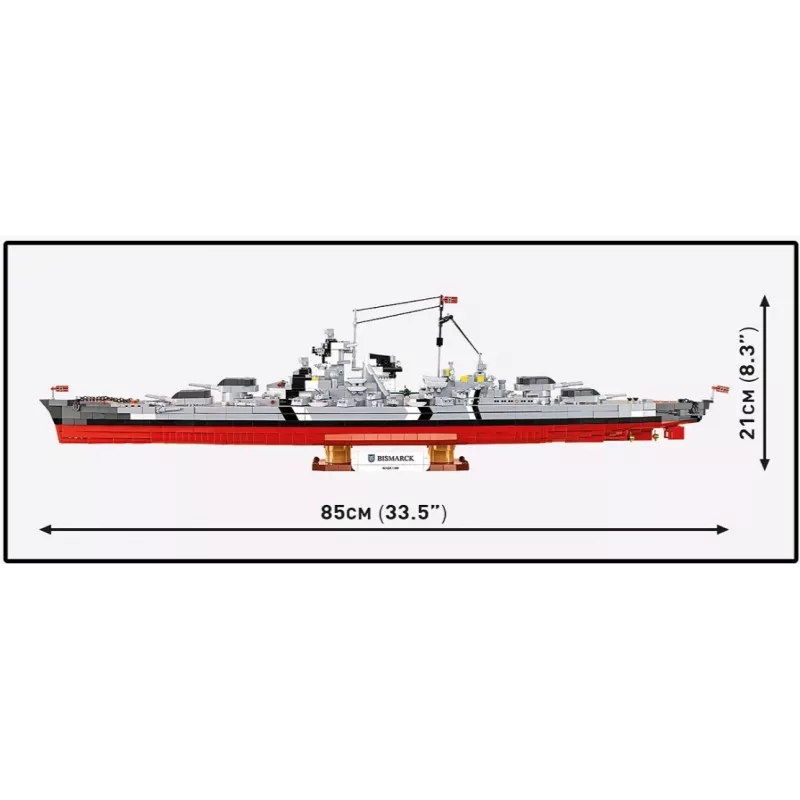 Konstruktorius Cobi Mūšio laivas Bismarck modelis su 3204 detalėmis - Cobi CO BI-4860