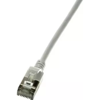 Tinklo kabelis LogiLink Slim U/FTP CQ9012S RJ-45 Cat6a 0,3 m Pilka