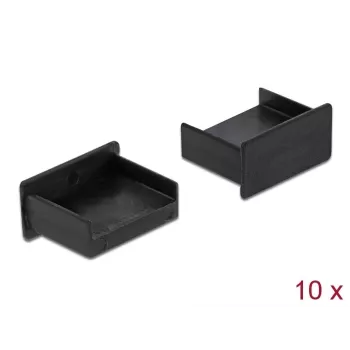 Dulkių dangtelis USB Type-A moteriškam lizdui DeLOCK 64102 juodas 10 vnt.