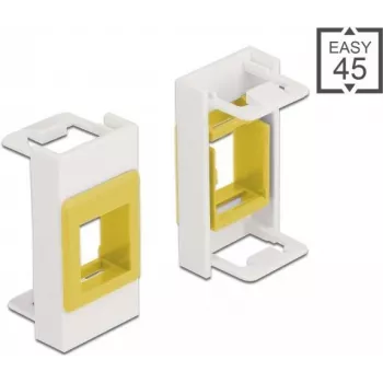 Keystone laikiklis DeLOCK Easy 45 moduliui 22,5 x 45 mm baltas/geltonas