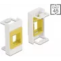 Keystone laikiklis DeLOCK Easy 45 moduliui 22,5 x 45 mm baltas/geltonas