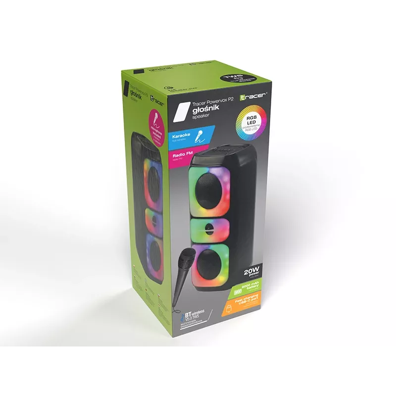 TRACER Tracer Powervox P2 TWS belaidės ausinės, tikras belaidis stereogarsas, modelis TRAGLO47688