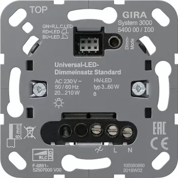 GIRA 540000 S3000 Uni-LED-Dimmeris Standartinis