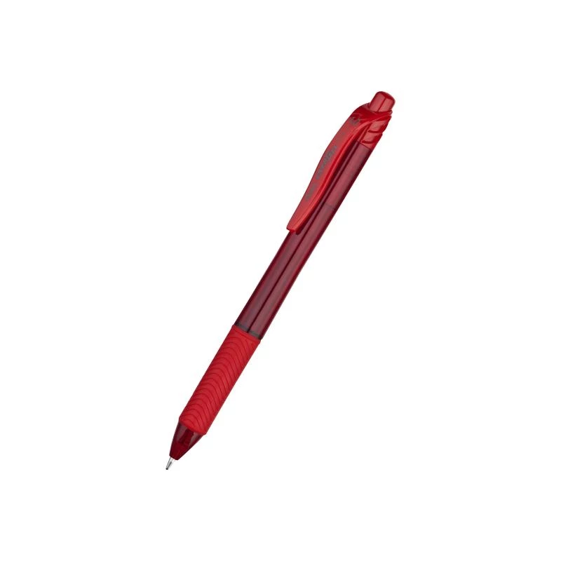 Ištraukiamas rašiklis su segtuku Pentel Energel X 1.0 Raudona