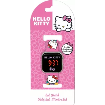 Skaitmeninis LED laikrodis jono toys Hello Kitty HK50201 – vaikiška riešo apyrankė su LED laiko rodymu