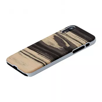 Dėklas iPhone XR man and wood White Ebony – natūralaus medžio dėklas