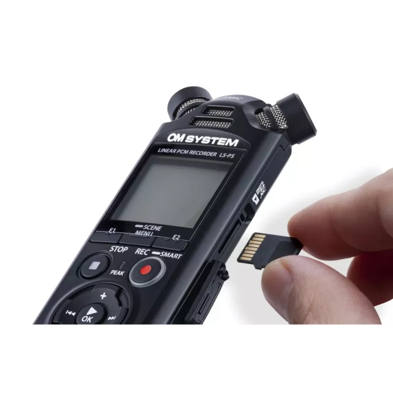 Garso įrašymo diktofonas Olympus LS-P5 juodas 149h įrašymo trukmė 72h baterijos veikimas