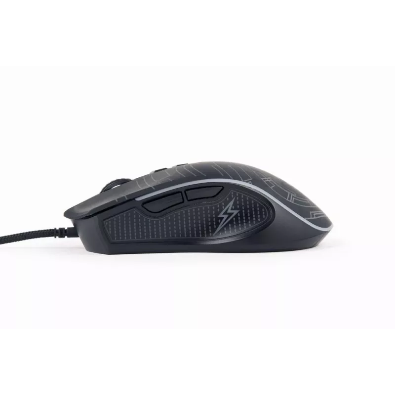Gembird MUSG-RGB-01 pelė, skirta dešinei rankai, USB-A, 3600 DPI