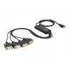 DeLock USB2.0 > 4 x Serial Adapter – USB į RS-232 x 4 adapteris (61887)