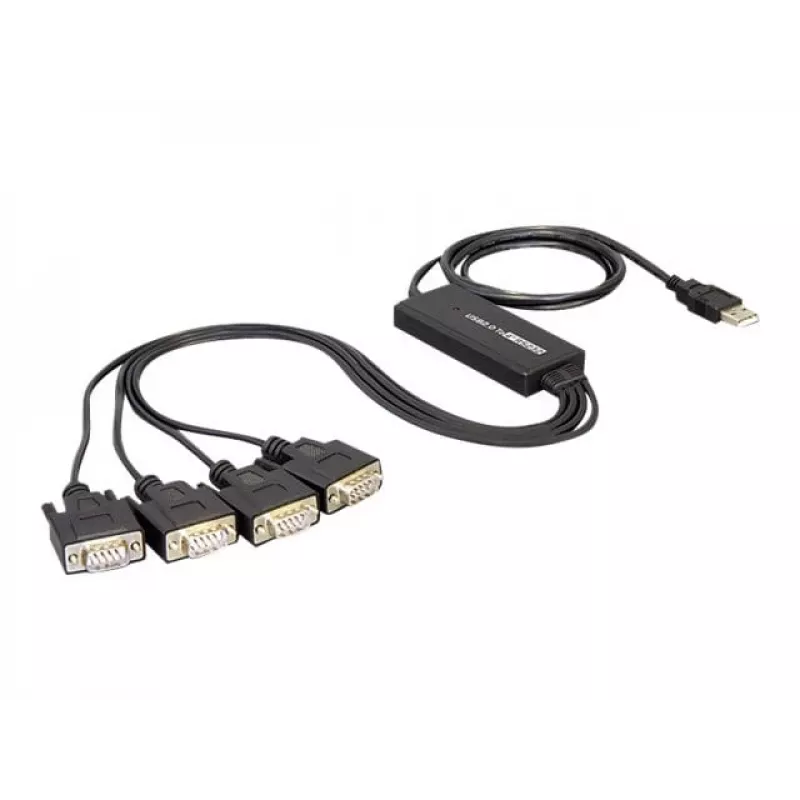 DeLock USB2.0 > 4 x Serial Adapter – USB į RS-232 x 4 adapteris (61887)