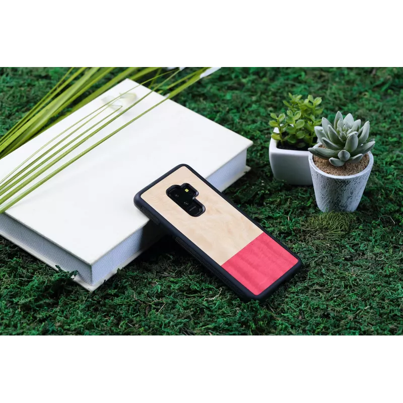 Apsauginis dėklas man and wood Galaxy S9 Plus miss match black – medinis dėklas Samsung Galaxy S9+