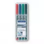 Markeriai Staedtler 312 WP4 8 spalvų – juoda, mėlyna, ruda, žalia, oranžinė, raudona, violetinė, geltona