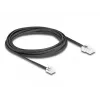 DeLOCK telefono kabelis RJ11 kištukas – RJ45 kištukas, juodas, 3 m