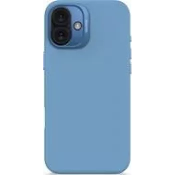 Silicininis dėklas „Decoded“ iPhone 16 Plus, antimikrobinis, šviesiai mėlynas