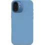 Silicininis dėklas „Decoded“ iPhone 16 Plus, antimikrobinis, šviesiai mėlynas