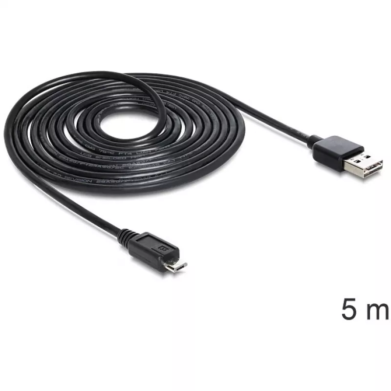 USB laidas DeLOCK EASY-USB 2.0-A Micro-B 5m