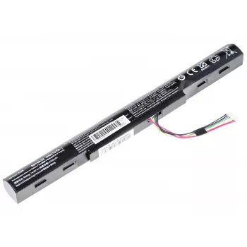 Baterija Green Cell AC51, skirta Acer Aspire E15/E17 – Li-Ion 14.8V 2200mAh 4 celės, juoda