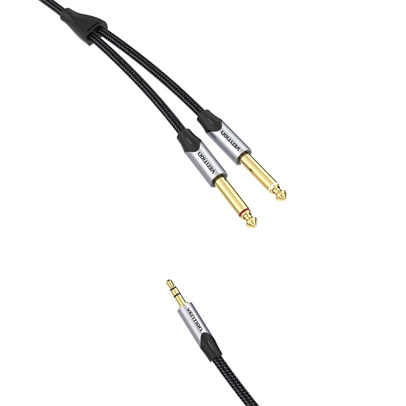 Audio kabelis Vention BARHK 3,5 mm lizdas į 2× 6,35 mm kištukus, 8 m