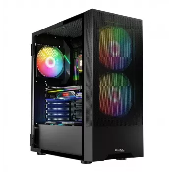 Korpusas Logic ARYA ARGB MINIDI USB 3.0 Juodas