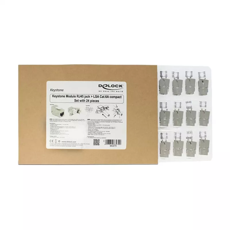 RJ45/LSA modulis Cat.6A DeLOCK 86479