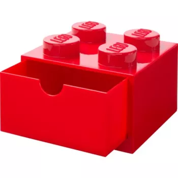 LEGO dėžutė stalčiui 4, raudona, su smaigeliais