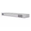 Valdomas L2 tinklo jungiklis UBIQUITI USW-Aggregation – 8 SFP+ prievadai, 10G palaikymas, be ventiliatoriaus, 1U stelažas, sidabrinis
